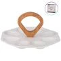 Подставка для яиц (на 8шт) 21*2см фарфор с дер.ручкой Native (24)
