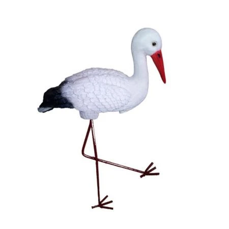 Фигура садовая АИСТ малый новый 60см полистоун