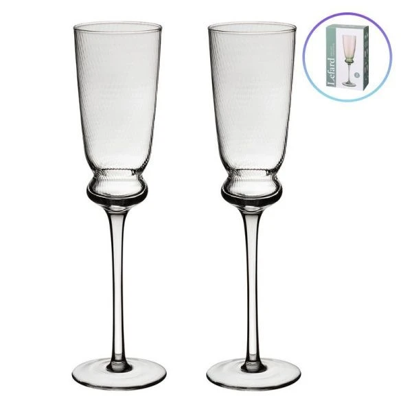Бокалы для шампанского набор 2шт 210мл стекло Twist & Shine (15)