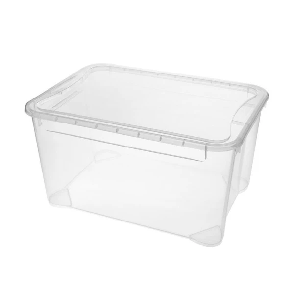 Контейнер для хранения 46л 555*390*290мм пластик КРИСТАЛЛ L бесцветный (6)