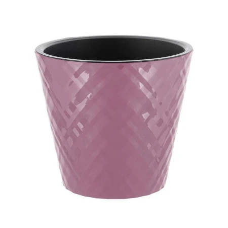 Горшок для цветов 3,3л 190мм пластик Manhattan морозная слива (9)
