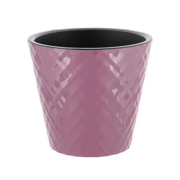 Горшок для цветов 3,3л 190мм пластик Manhattan морозная слива (9)