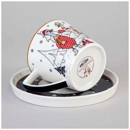 Чайный набор 2пр фарфор FAMILY CHRISTMAS на 1 персону 250мл (24)