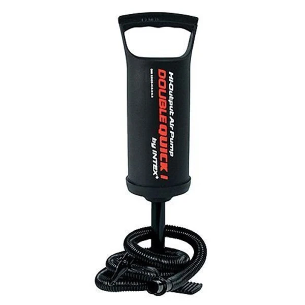 Насос ручной пластик 29см шланг с 3 насадками Double Quick I (12)