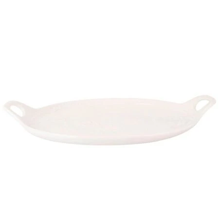 Блюдо 25*30*2,5см фарфор МАРШМЕЛЛОУ с ручками (20)