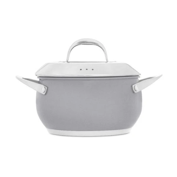 Кастрюля 2,5л нерж.сталь MAGNIFICA со стекл.крышкой 18см серая ASM051-G (4)