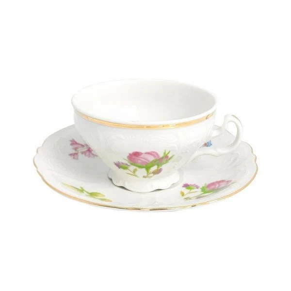 Чайный набор 12пр фарфор ВЕСЕННИЕ ЦВЕТЫ Бернадотт на 6 персон 220мл