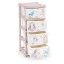 Комод детский 4-х секционный 48*38*98см пластик для девочек (1)