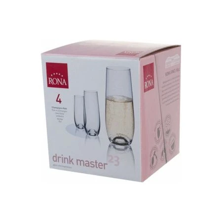 Стаканы набор 4шт 230мл стекло RONA DRINK MASTER (12)