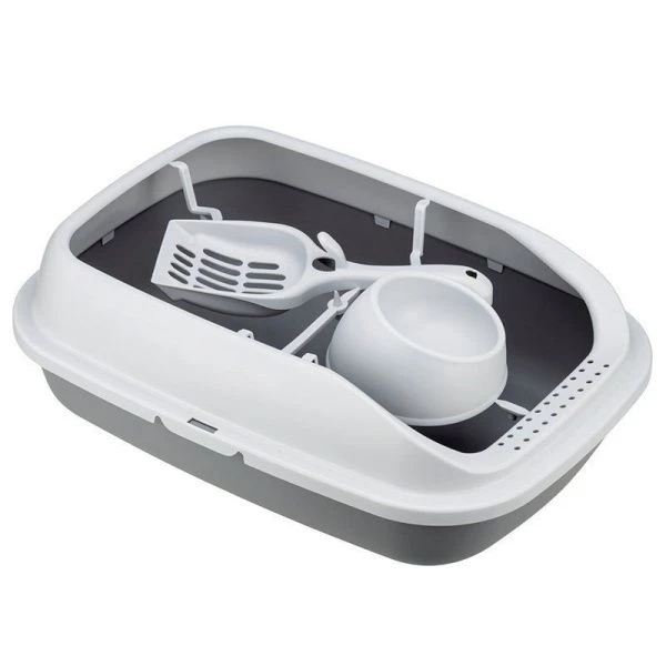 Лоток для кошек 41*29*14см пластик ПЕРВЫЙ Смоки (9)