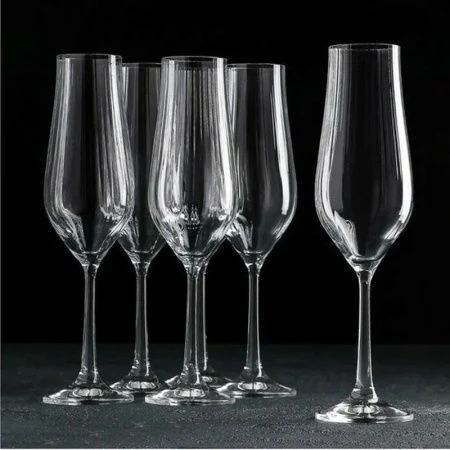 Бокалы для шампанского набор 6шт 170мл стекло ТУЛИПА opt (8)