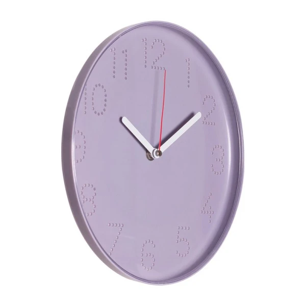 Часы настенные 25см пластик РУБИН Классика сиреневый (10)