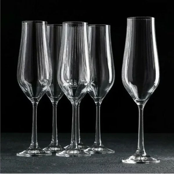 Бокалы для шампанского набор 6шт 170мл стекло ТУЛИПА opt (8)