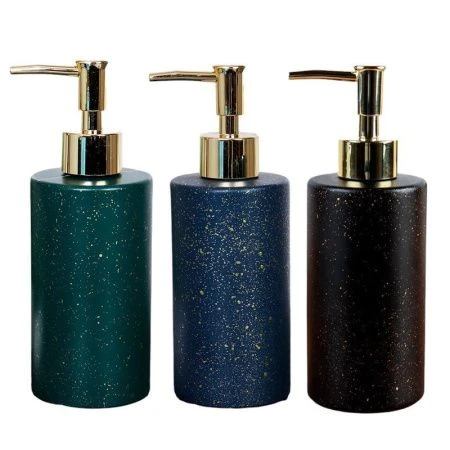 Дозатор для жидкого мыла 450мл стекло матовый черный XSY-450GD (48)