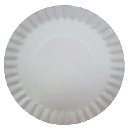 Тарелка бумажная 230мм белая (800)