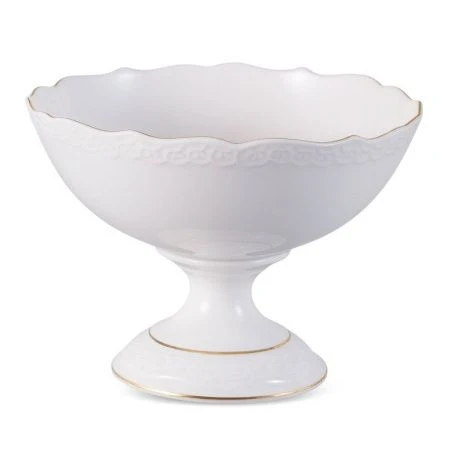 Конфетница 16см фарфор КРУЖЕВО (6)