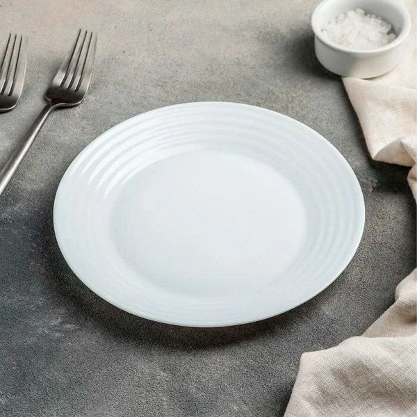 Тарелка мелкая 19см стеклокерамика АРЕНА десертная 50994 (24)