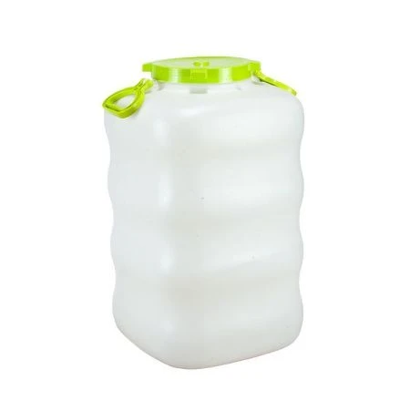 Бак 80л пластик с крышкой и ручками белый (1)