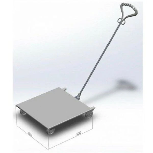 Тележка на колесах, столешница 50см металл для тандыров Донской, Кочевник, Охотник, Есаул (1)