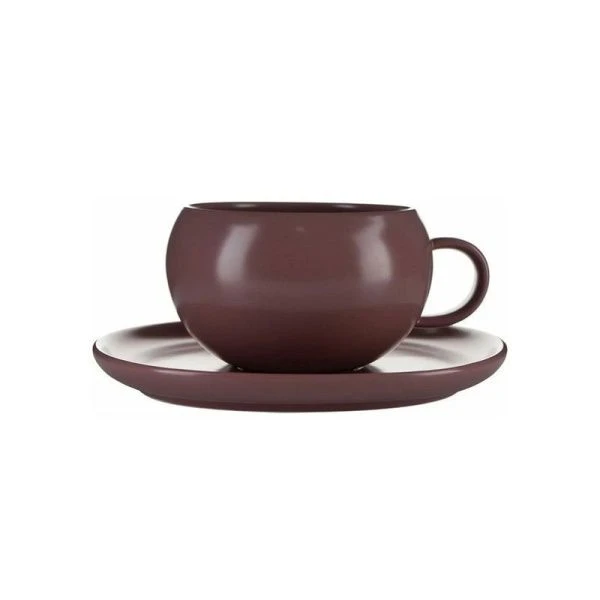 Чайный набор 2пр керамика BILLIBARRI LESS MATT PURPLE на 1 персону 225мл (4)