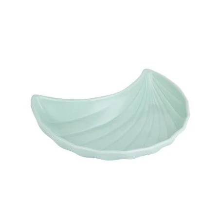 Тарелка мелкая 23*13*4см фарфор Fresh Taste. Light green фигурная (24)