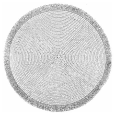 Салфетка сервировочная 38см полипропилен Сasual line серая (4/180)