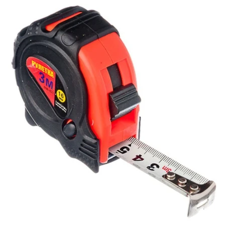 Рулетка металл/пластик 3м 16мм обрезиненный корпус, 3 фиксатора РОКОТ (60) Рулетка металл/пластик 3м 16мм обрезиненный корпус, 3 фиксатора РОКОТ (60)