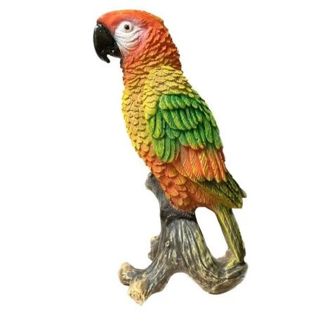 Фигура садовая ПОПУГАЙ на коряге 32см полистоун Фигура садовая ПОПУГАЙ на коряге 32см полистоун