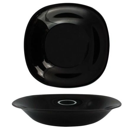 Тарелка глубокая 21см стеклокерамика КАРИН НЬЮ БЛЭК L9818