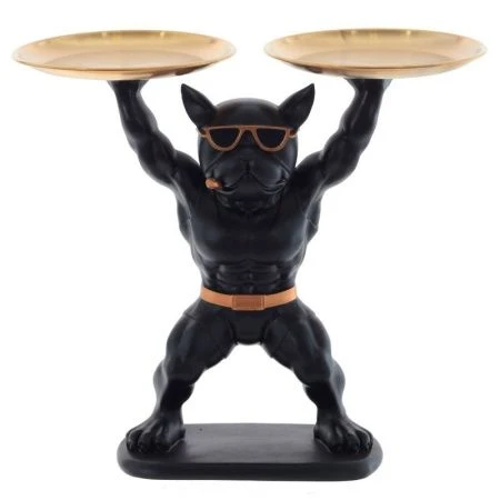 Подставка для мелочей Собака с подносом 30*14*26,5см металл (8)