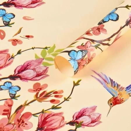 Пленка матовая полипропилен набор 20 листов 65мкм 58*58см Колибри шампань (50)