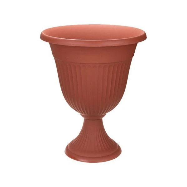 Вазон 5,5л d300мм пластик ЛИВИЯ терракот высокий (10)