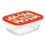 Контейнер пищевой 850мл пластик СИЛИЦИЯ прямоугольный красный (20) 223135806/04