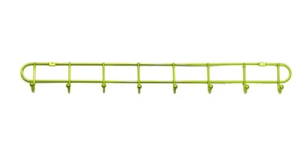 яяяВешалка 8 крючков 6х44,5см (зеленый/красный перламутр) JC-1089 (250)