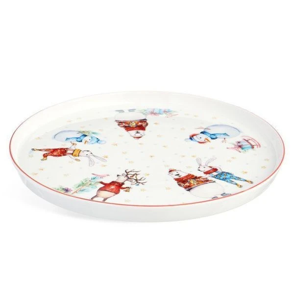 Тарелка мелкая 26см фарфор Winter Story обеденная (24)