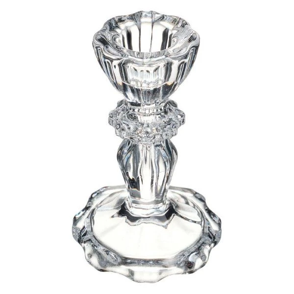 Подсвечник 7*7*10,3см стекло Ice (24)