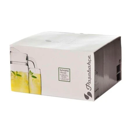 Набор питьевой 7пр стекло СИЛЬВАНА (кувшин 1,35л, стаканы 390мл 6шт) (4)