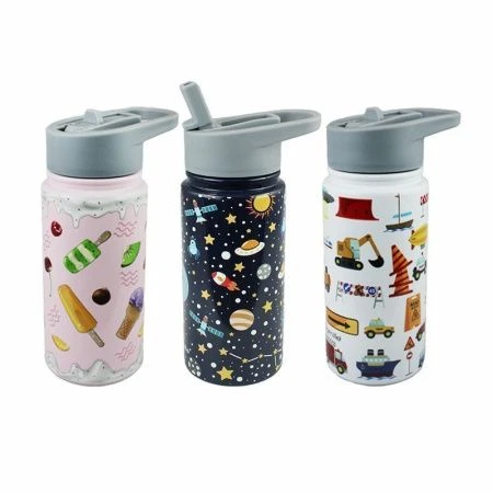 Термобутылка детская 480мл нерж.сталь с 3D принтом арт.2162 (24)