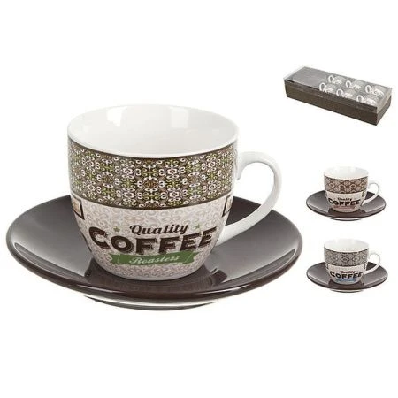 Кофейный набор 12пр керамика COFFE на 6 персон 200мл подар.уп (6)