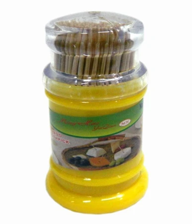 Зубочистки 280шт дерево в круглой баночке (набор 12 баночек) JC-480 (50)