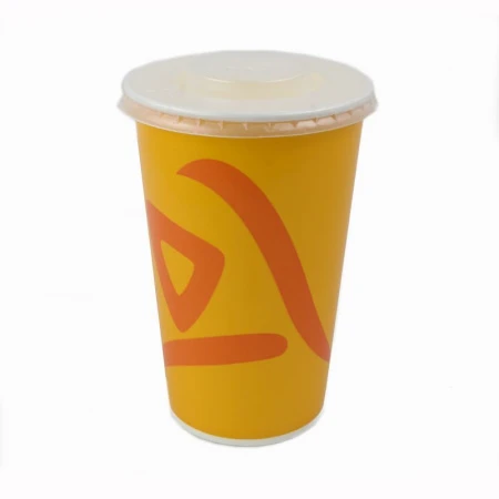 Стакан одноразовый 400мл бумажный Визз нью с крышкой DPЕ16 (20/50/1000)