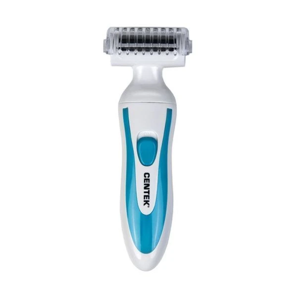 Бритва электрическая женская пластик Centek CT-2192 бел/бирюза сетчатая,для сух.бритья,нас.-гребень
