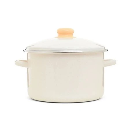 Кастрюля 4,5л эмаль Жемчужная цилиндрическая (4)