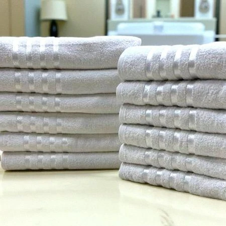 Полотенце махровое 70*135см LINES кремовый