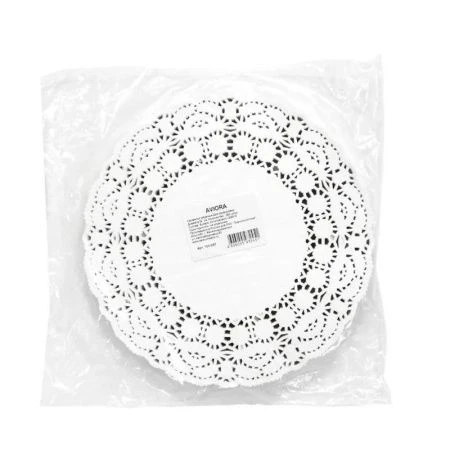 Салфетки сервировочные набор 250шт 22см бумага ажурная (8)