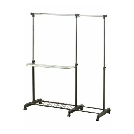 Вешалка гардеробная 104,5-169*45*94,5-158,5см хром окр.сталь YUKON телескоп. на колесах (1)