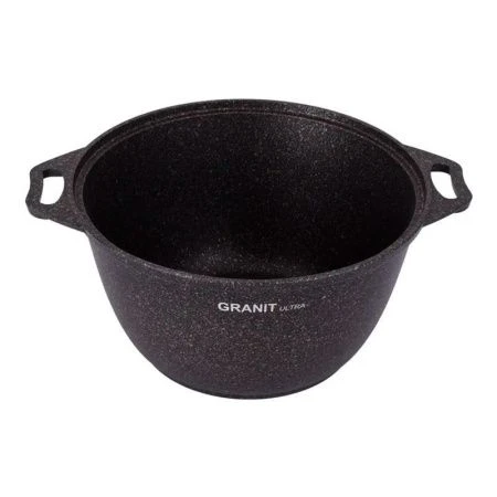 Кастрюля 4л алюминий АП GRANIT ULTRA Blue со стекл.крышкой 24см (3)