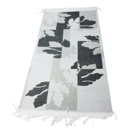 Коврик интерьерный 50*90см хлопок Kilim Usak серый, черный