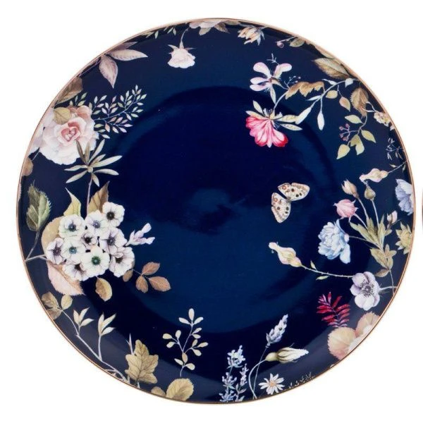 Тарелки мелкие набор 2шт 21см фарфор Belle Кобальт десертные (24)