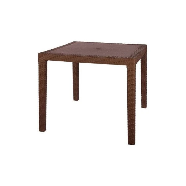 Стол 950*950мм пластик Rodos квадратный коричневый (1)